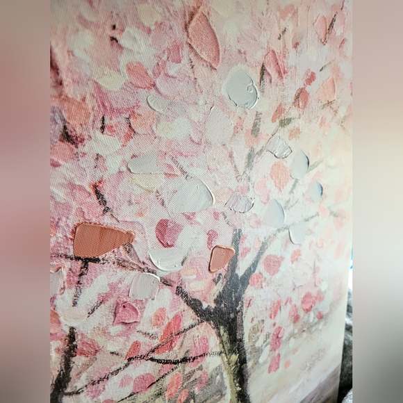 **Brand New** Romantic Spring is in Bloom Shabby Chic 24"W x 48"L Canvas - Picture 2 of 3